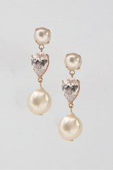 Aisling Three Tier Drop Earrings Gold