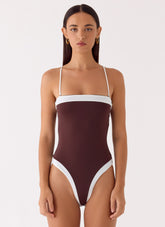 Shevie One Piece Swimsuit - Chocolate
