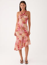 Sinnie Midi Dress - Botanic Cheetah