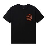 Anti Social Social Club Mind Games Black Orange Tee