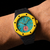 Midnight Black — Metal Strap — Savonnette