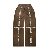 Bravest Brown Sapphire Baggy Sweatpants