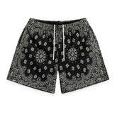 Bravest Paisley Two Tone Black Mesh Shorts