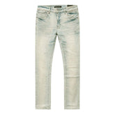 Embellish Slim Fit Jeans Sand Blue