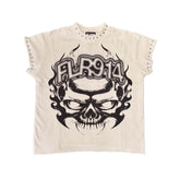 Floor 914 Skull Inferno Cutoff White