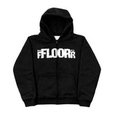 Floor 914 Studded Black Hoodie