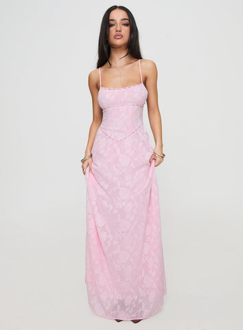 South Of France Maxi Dress Pink