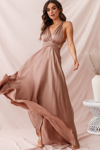 Ariana Multiway Maxi Dress Mocha