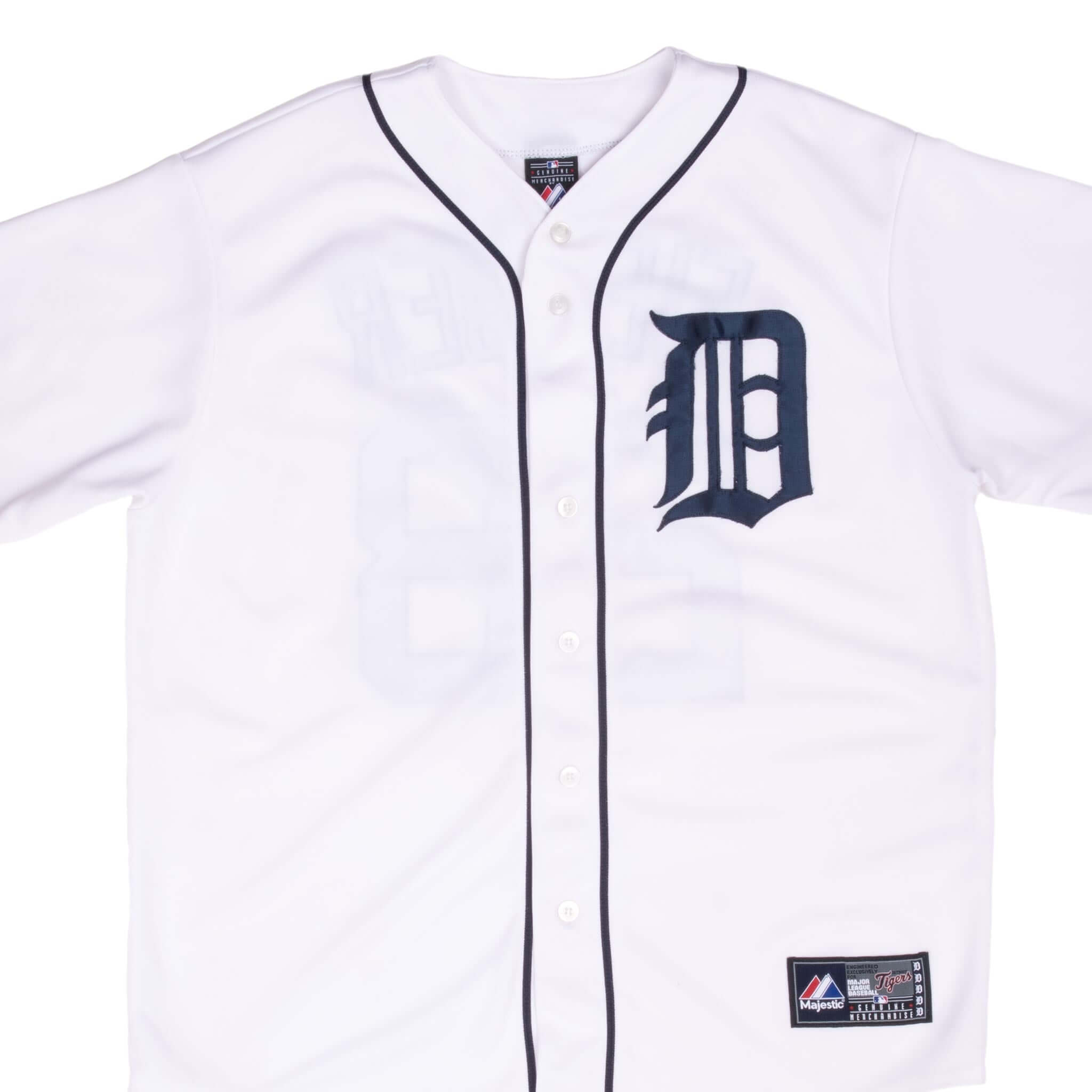 VINTAGE MLB DETROIT TIGERS PRINCE FIELDER #33 MAJESTIC JERSEY 2010S LARGE