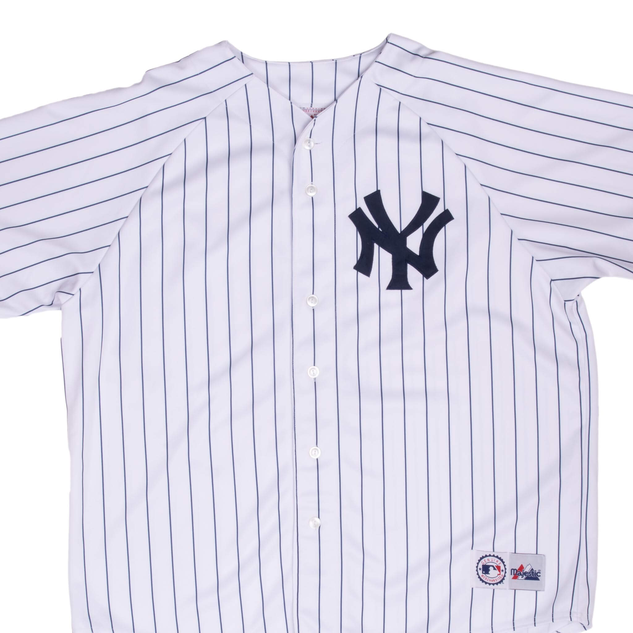 VINTAGE MLB NEW YORK YANKEES MAJESTIC JERSEY 2000S 2XL