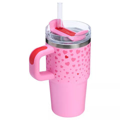 Stanley 20 oz Stainless Steel H2.0 Flowstate Quencher Tumbler with handle - Valentine's Day