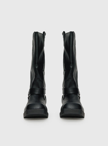 Wrecked Western Boots Black