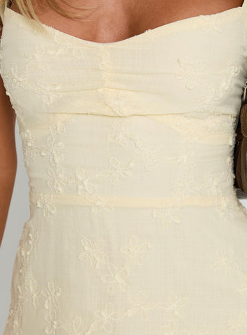 Landon Mini Dress Lemon
