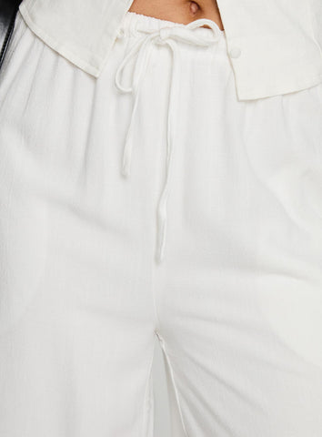 Parklea Linen Blend Pants White