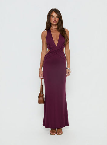 Bambia Maxi Dress Purple