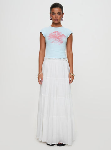 Mya Maxi Skirt White