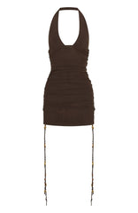Hearts Desire Mini Dress Chocolate