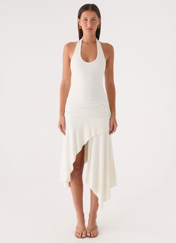 Alise Midi Dress - White