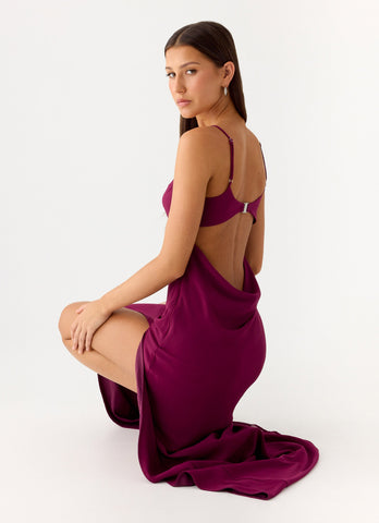 Alouette Maxi Dress - Plum