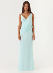 Analia Maxi Dress - Aqua