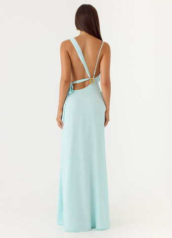Analia Maxi Dress - Aqua