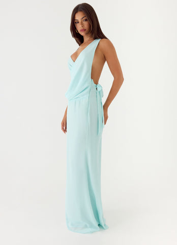 Analia Maxi Dress - Aqua