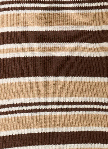 Antonie Knit Maxi Dress - Chocolate Olive Stripe