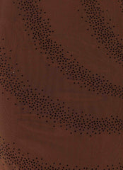 Belisse Beaded Mesh Maxi Dress - Chocolate