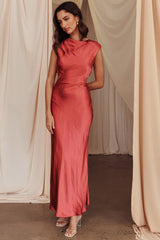 Starlight Sonata Cut-Out Cowl Back Maxi Dress Autumn