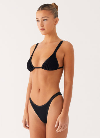 Croatia Bikini Top - Black