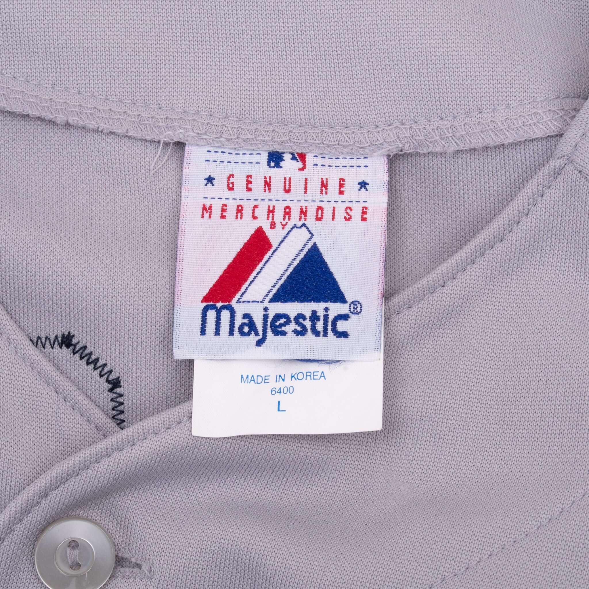 VINTAGE MLB NEW YORK YANKEES DAMON #18 MAJESTIC JERSEY 2000S LARGE