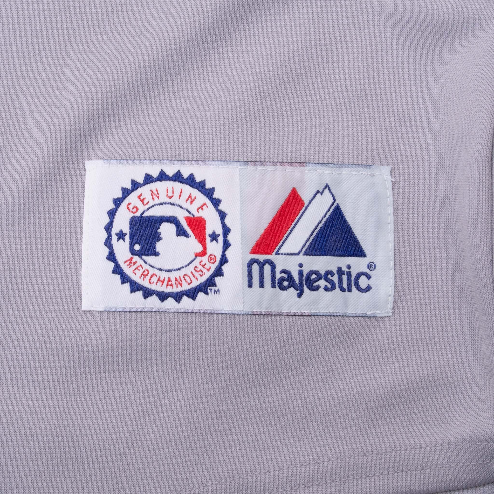 VINTAGE MLB NEW YORK YANKEES DAMON #18 MAJESTIC JERSEY 2000S LARGE