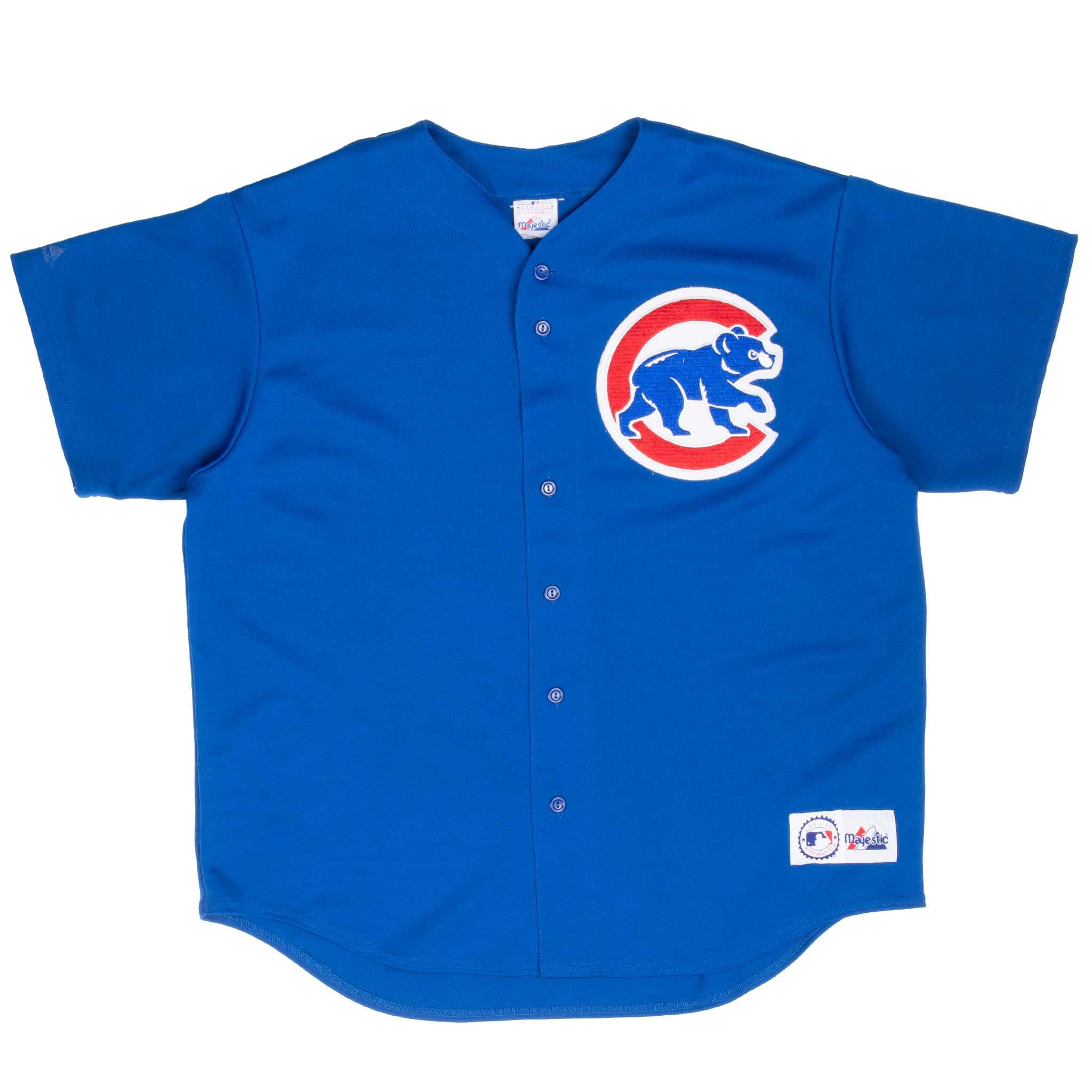 VINTAGE MLB CHICAGO CUBS MAJESTIC JERSEY 1990S 2XL
