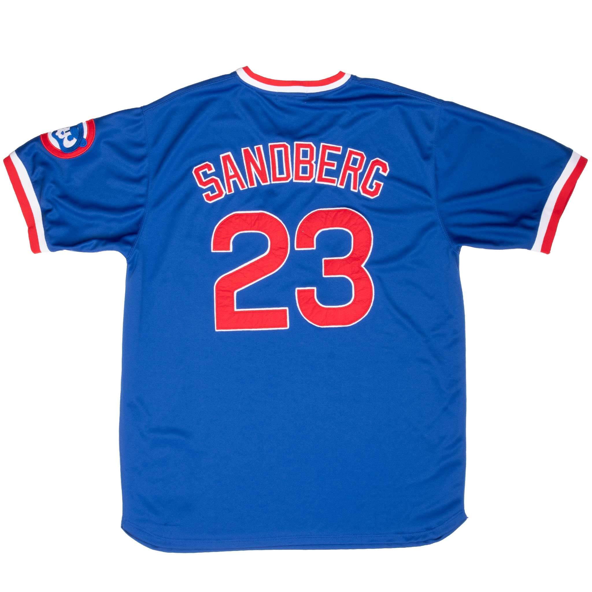 VINTAGE MLB CHICAGO CUBS SANDBERG #23 MITCHELL & NESS JERSEY 1984 SIZE 54