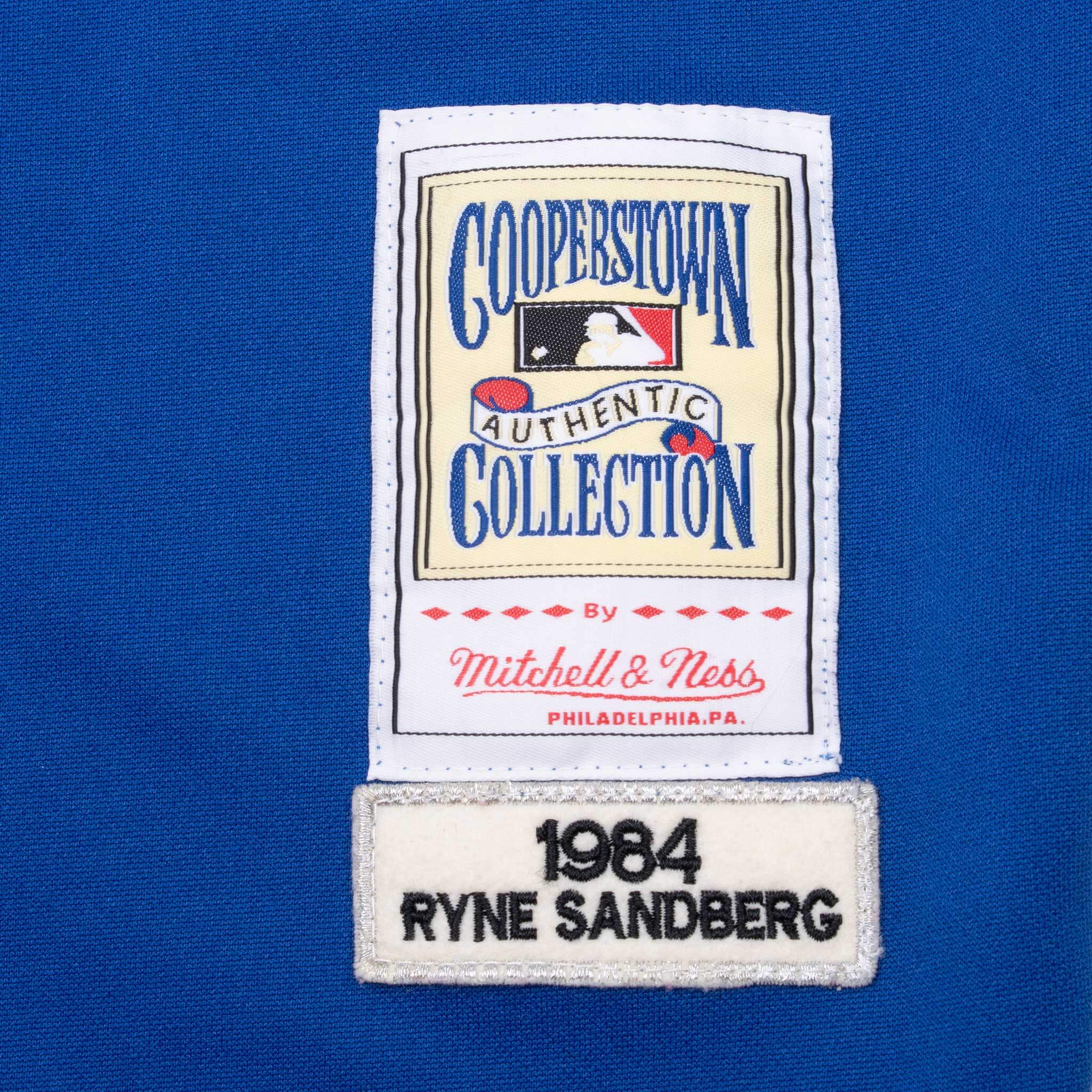 VINTAGE MLB CHICAGO CUBS SANDBERG #23 MITCHELL & NESS JERSEY 1984 SIZE 54