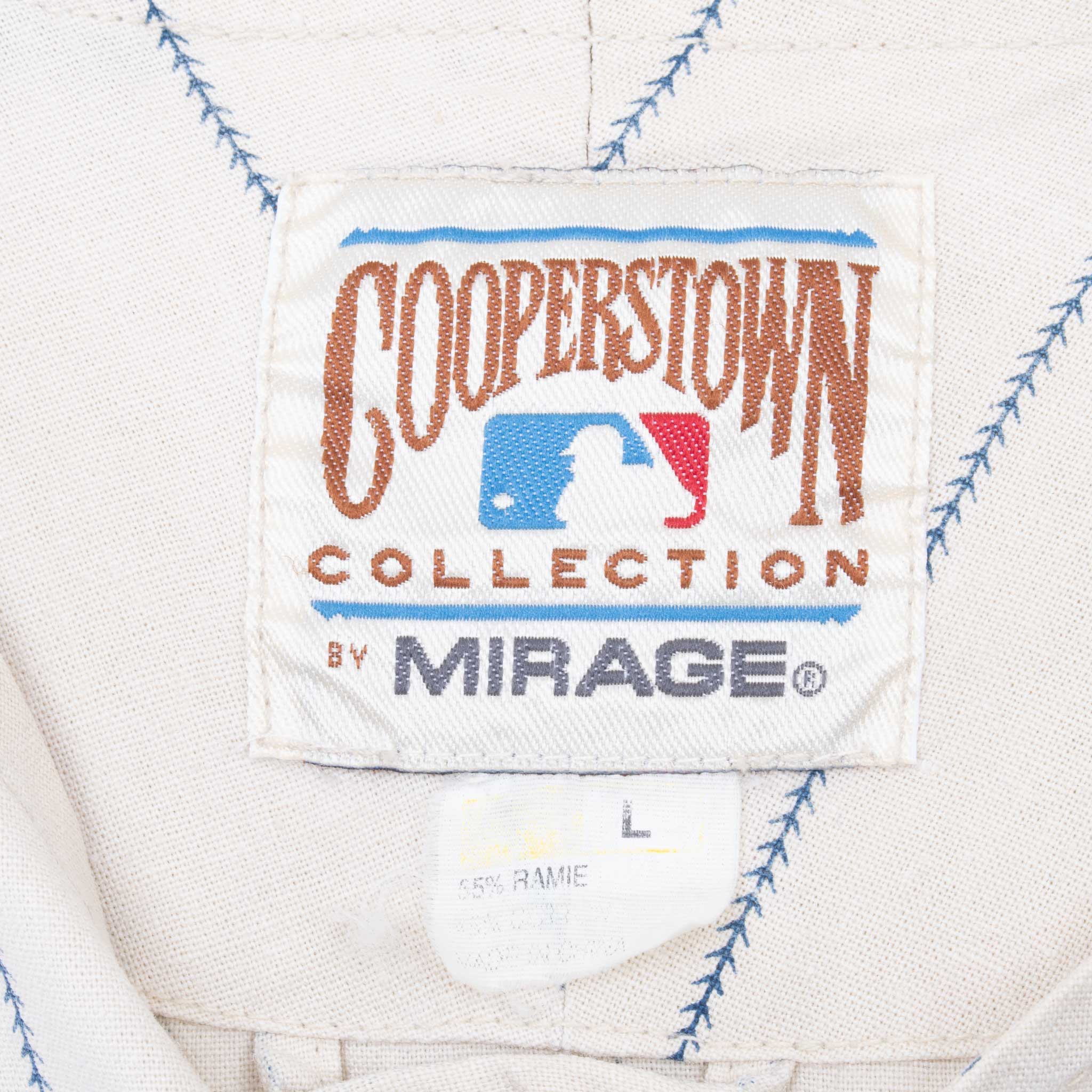 VINTAGE MLB ATLANTA BRAVES COOPERSTOWN COLLECTION JERSEY 1990S LARGE