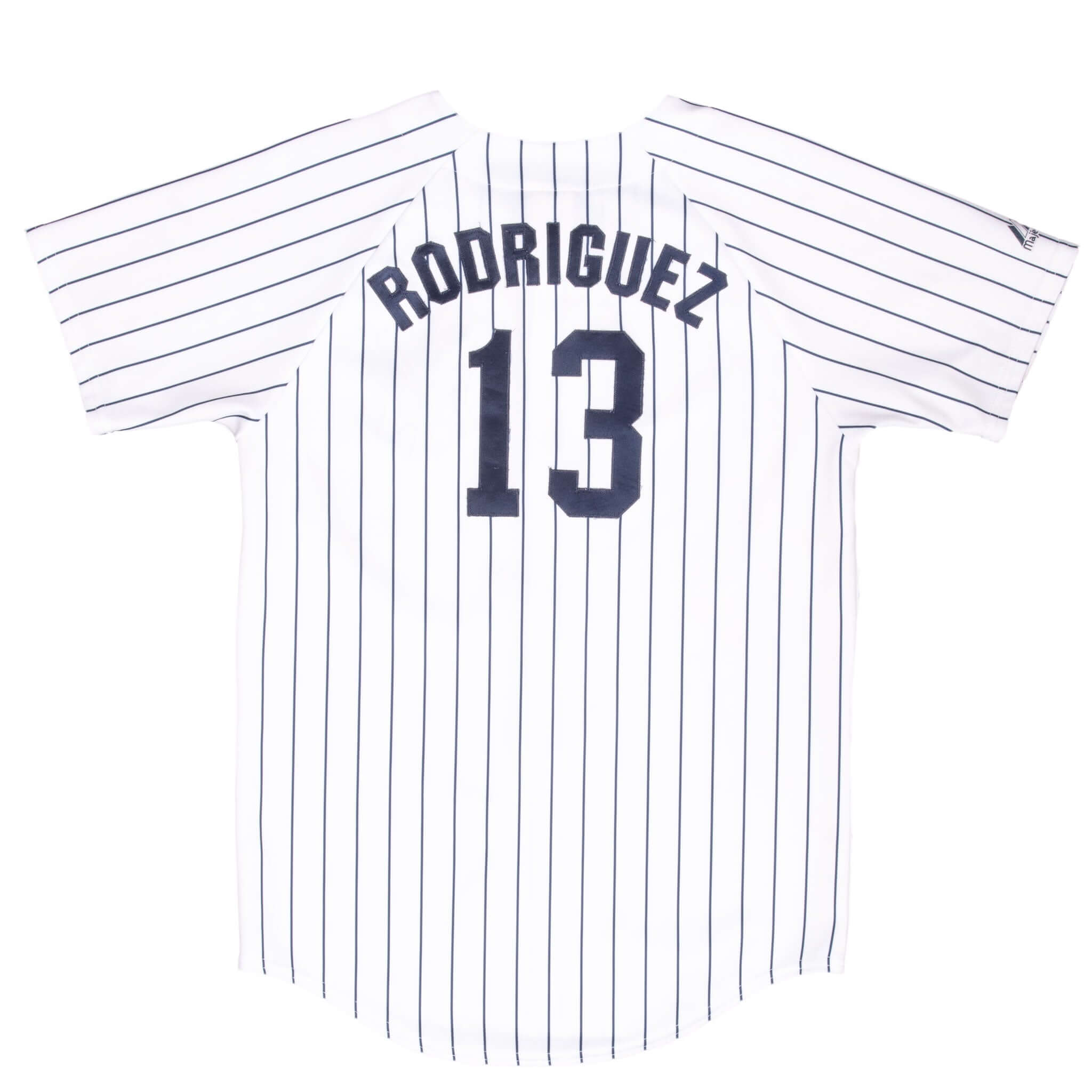 VINTAGE MLB NEW YORK YANKEES RODRIGUEZ #13 MAJESTIC JERSEY 2000S MEDIUM MADE USA