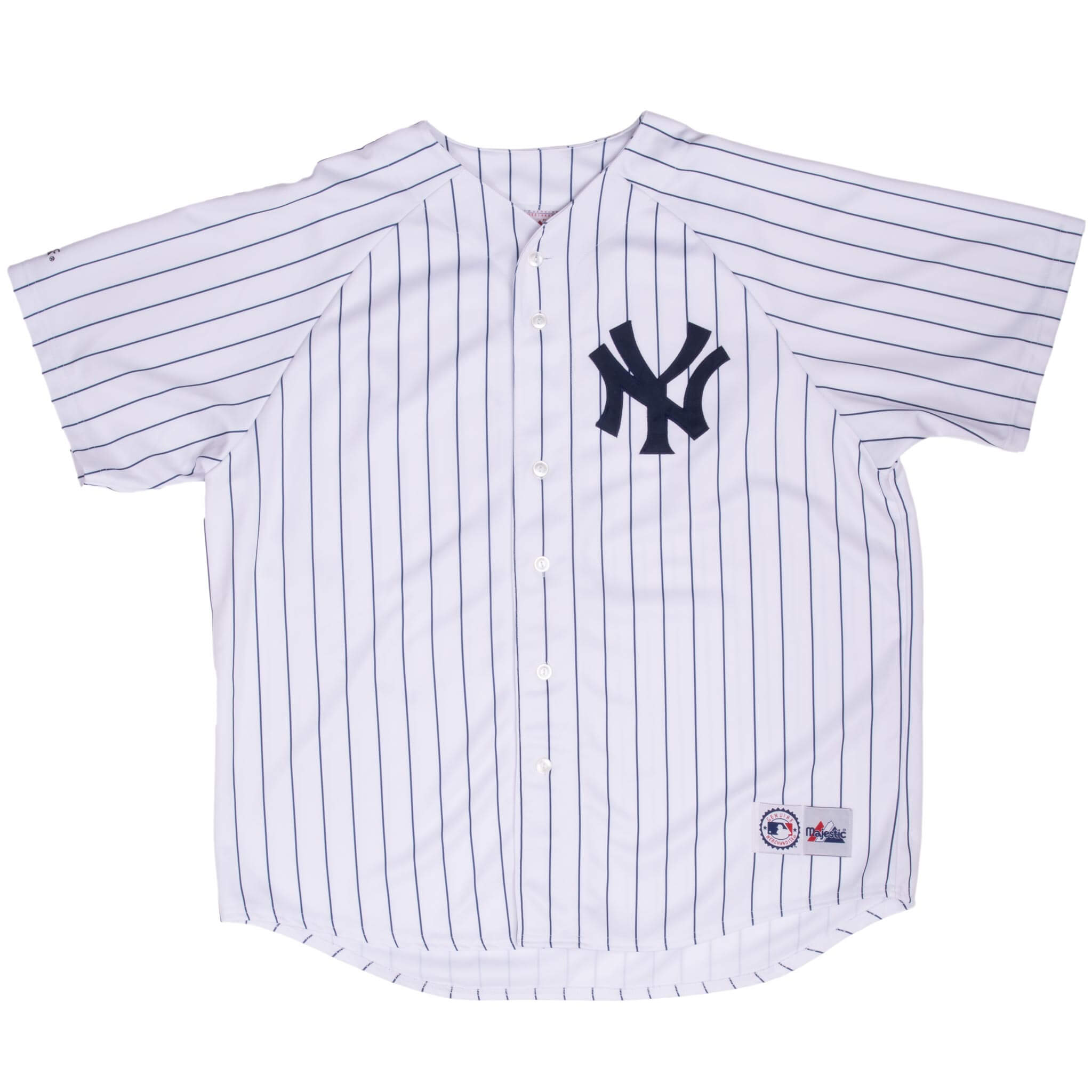VINTAGE MLB NEW YORK YANKEES MAJESTIC JERSEY 2000S 2XL