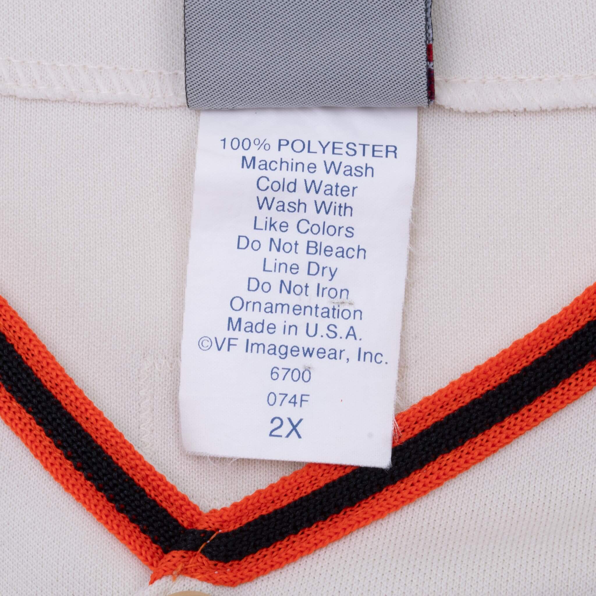 VINTAGE MLB SAN FRANCISCO GIANTS WORLD SERIES 2010 MAJESTIC JERSEY 2XL MADE IN USA