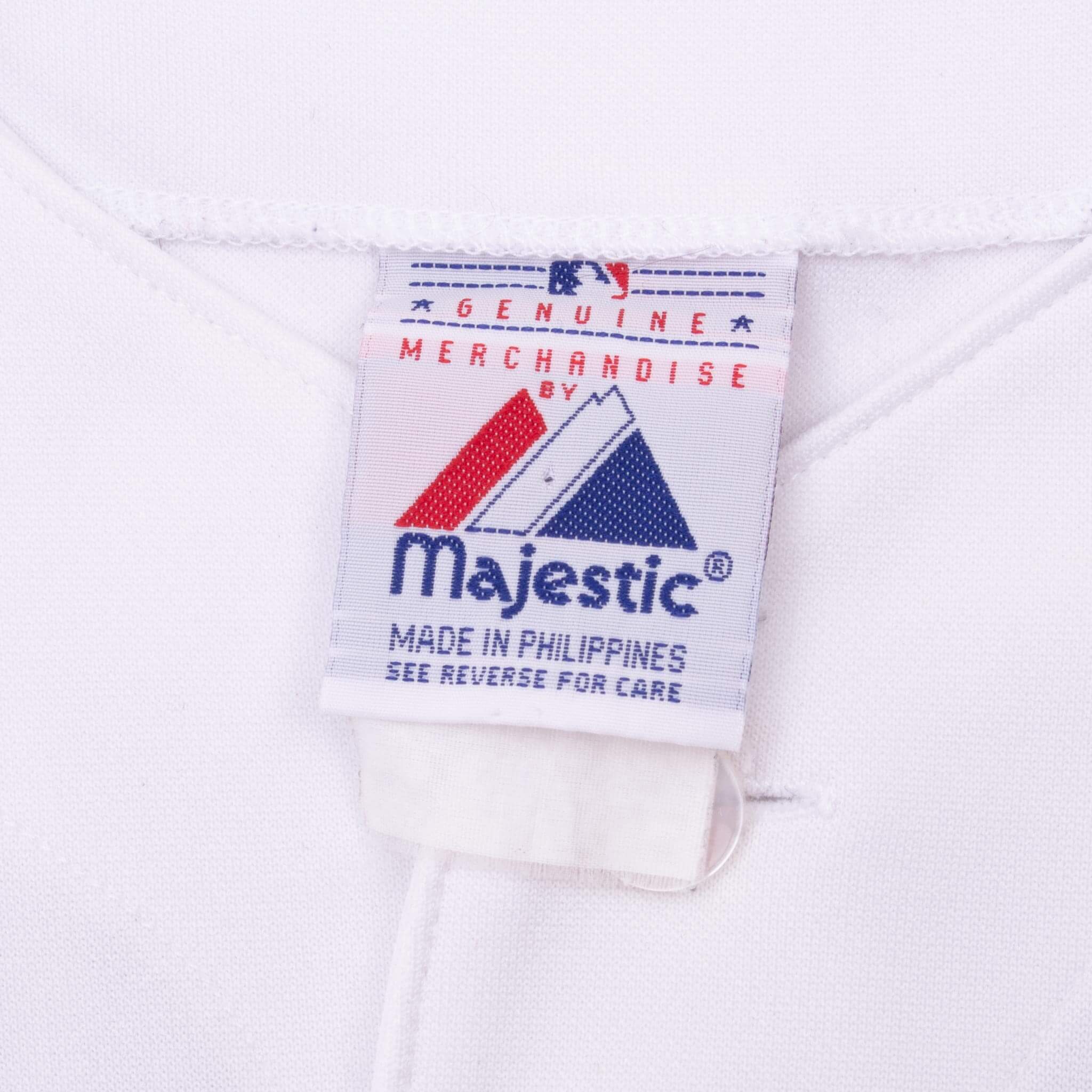 VINTAGE MLB OAKLAND ATHLETICS ERIC CHAVEZ #2 MAJESTIC JERSEY 2000S LARGE