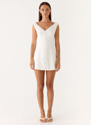 Drift Mini Dress - White