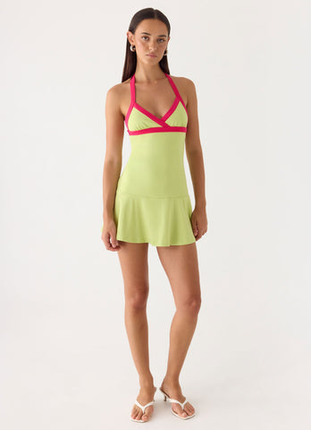 Dumdi Mini Dress - Lime