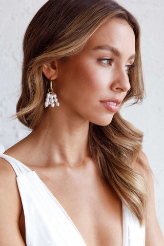 Forever Pearls Earrings Gold