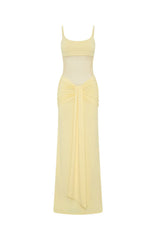 Confetti Skies Maxi Dress Lemon