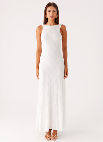 Embrace The Sun Maxi Dress - White