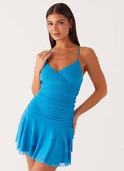 Emily Mini Dress - Royal Blue