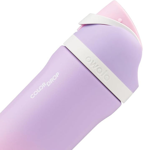 Owala FreeSip Bouteille d'eau en acier inoxydable avec botte de protection ¨C Lavande Soul Sister Edition