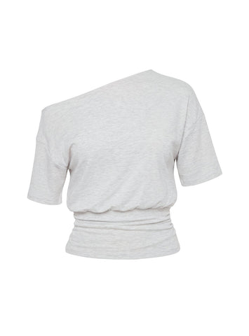 Ashlinn Off Shoulder Drapey Top Grey