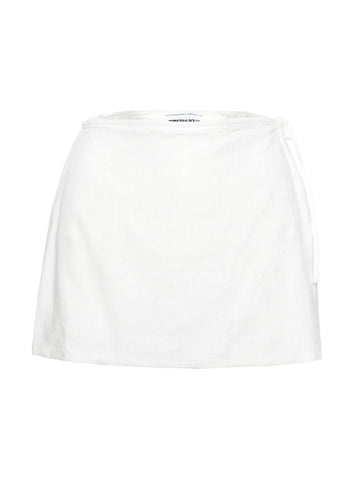 Gulliver Tie Side Mini Skort White