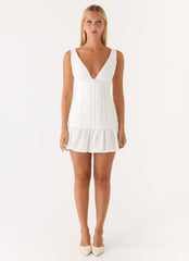 Gretel Mini Dress - White